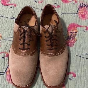 Florsheim Light Brown Tan Suede Oxford Dress Shoes Size 8.5M